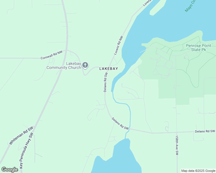 map of restaurants, bars, coffee shops, grocery stores, and more near 16617 Delano Road Southwest in Lakebay