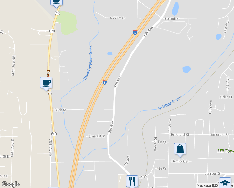 map of restaurants, bars, coffee shops, grocery stores, and more near 37715 Milton Road South in Milton