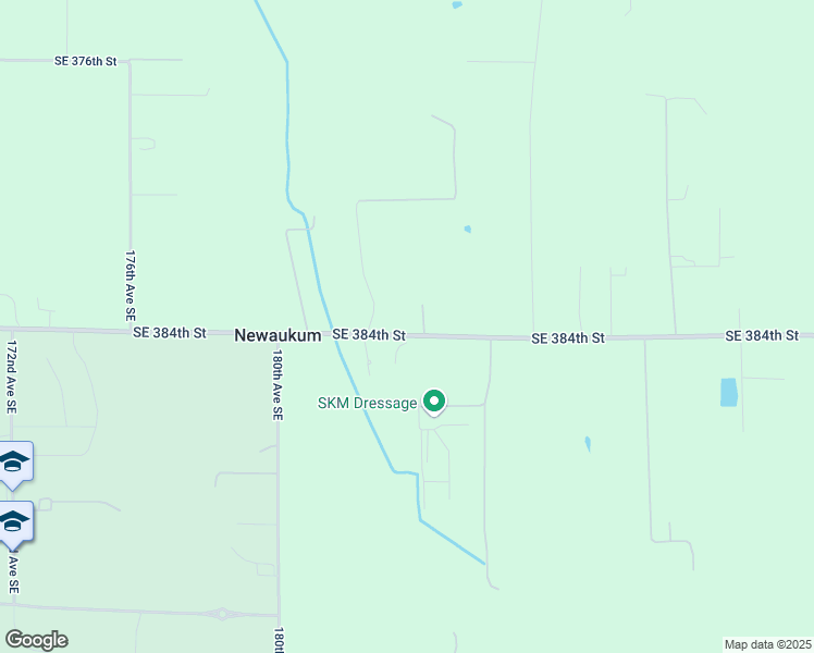 map of restaurants, bars, coffee shops, grocery stores, and more near 18318 Southeast 384th Street in Auburn