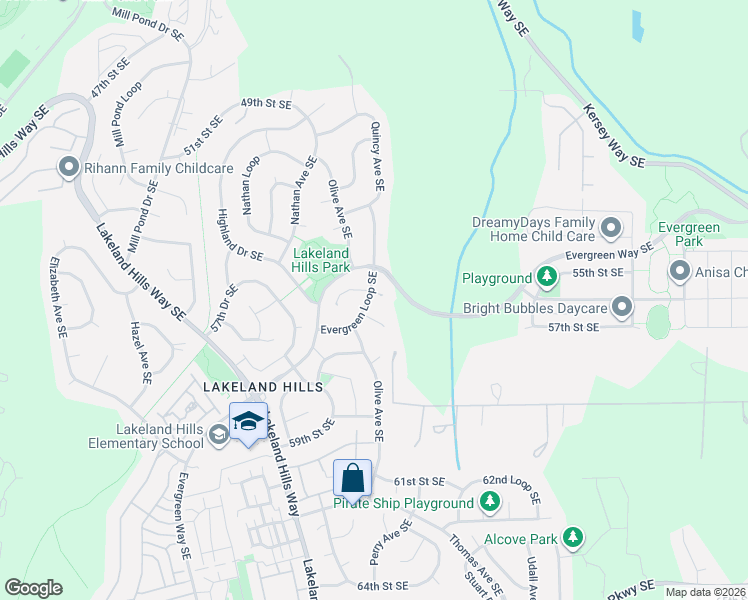 map of restaurants, bars, coffee shops, grocery stores, and more near 1535 55th Court Southeast in Auburn