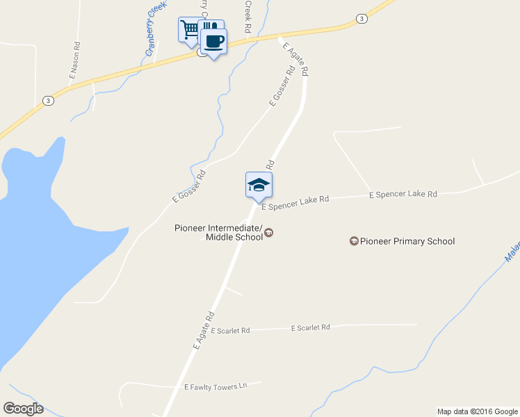 map of restaurants, bars, coffee shops, grocery stores, and more near 41 East Agate Road in Shelton