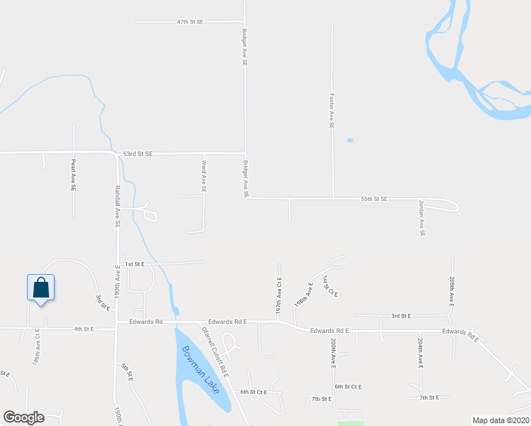 map of restaurants, bars, coffee shops, grocery stores, and more near 4702 55th Street Southeast in Auburn