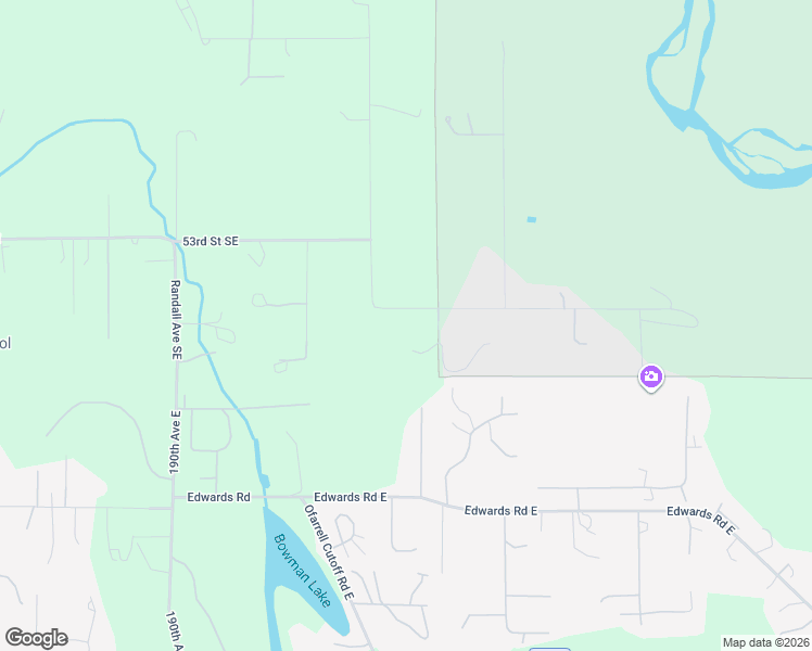 map of restaurants, bars, coffee shops, grocery stores, and more near 4702 55th Street Southeast in Auburn