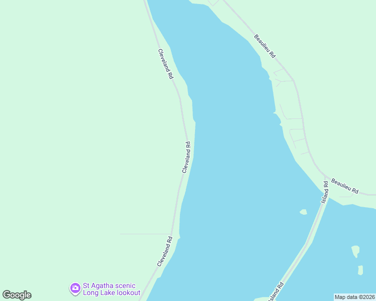 map of restaurants, bars, coffee shops, grocery stores, and more near 165 Cleveland Road in Saint Agatha