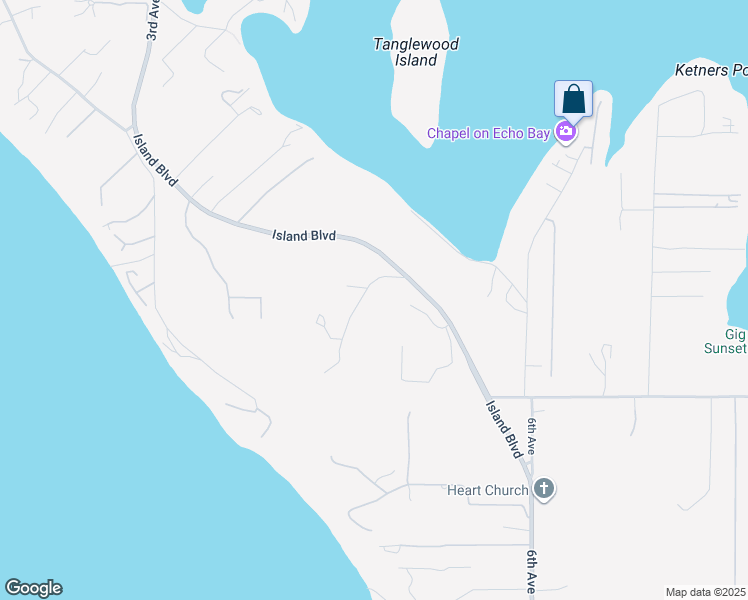 map of restaurants, bars, coffee shops, grocery stores, and more near 477 Dungeness Drive in Fox Island