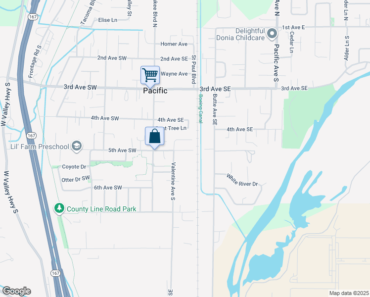 map of restaurants, bars, coffee shops, grocery stores, and more near in Auburn