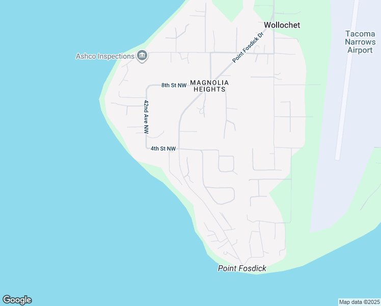 map of restaurants, bars, coffee shops, grocery stores, and more near 407 Point Fosdick Drive in Gig Harbor