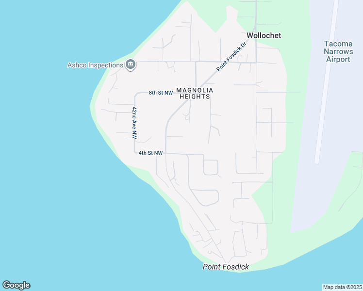 map of restaurants, bars, coffee shops, grocery stores, and more near 407 Point Fosdick Drive in Gig Harbor