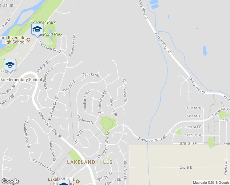 map of restaurants, bars, coffee shops, grocery stores, and more near 5119 Perry Drive Southeast in Auburn