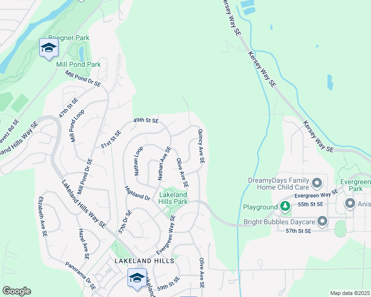 map of restaurants, bars, coffee shops, grocery stores, and more near 5119 Perry Drive Southeast in Auburn