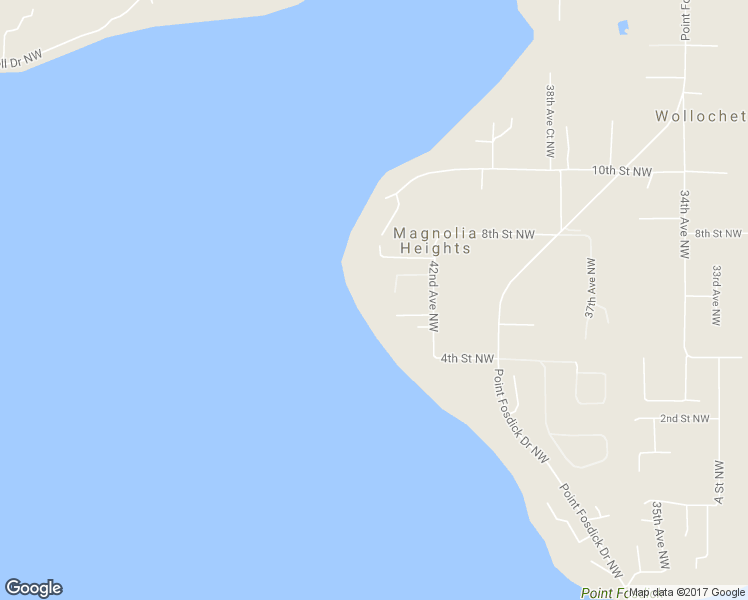 map of restaurants, bars, coffee shops, grocery stores, and more near 520 43rd Avenue Northwest in Gig Harbor