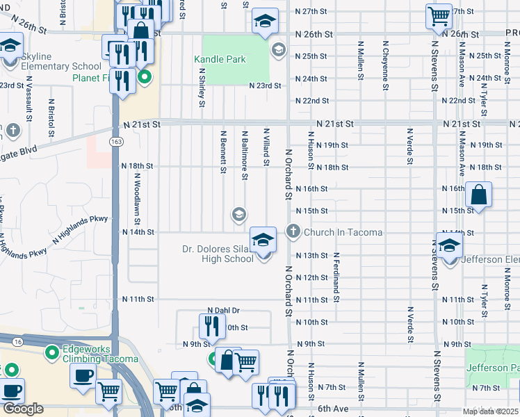 Walk Score Detail Map