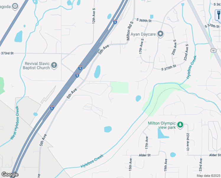 map of restaurants, bars, coffee shops, grocery stores, and more near 1111-1315 South 376th Street in Federal Way