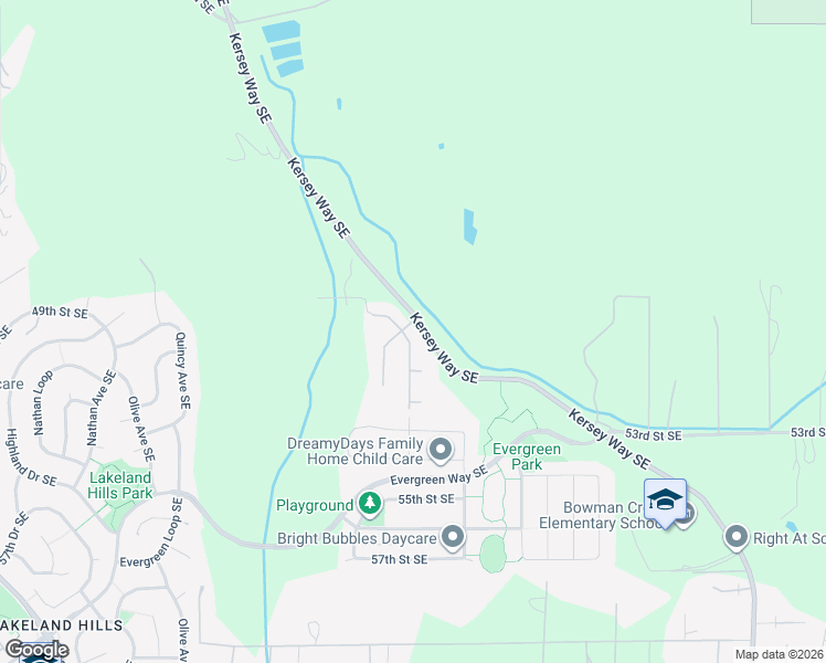 map of restaurants, bars, coffee shops, grocery stores, and more near 5077 Wesley Avenue Southeast in Auburn