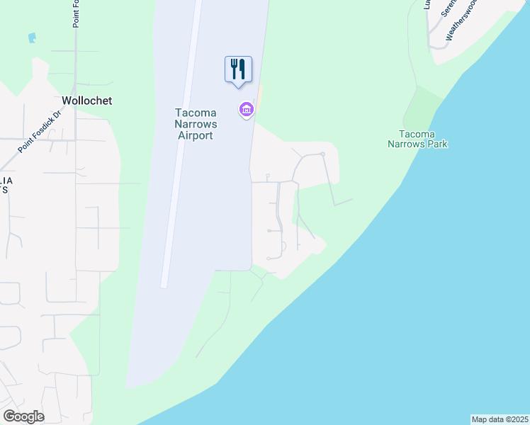 map of restaurants, bars, coffee shops, grocery stores, and more near 2504 7th Street Northwest in Gig Harbor