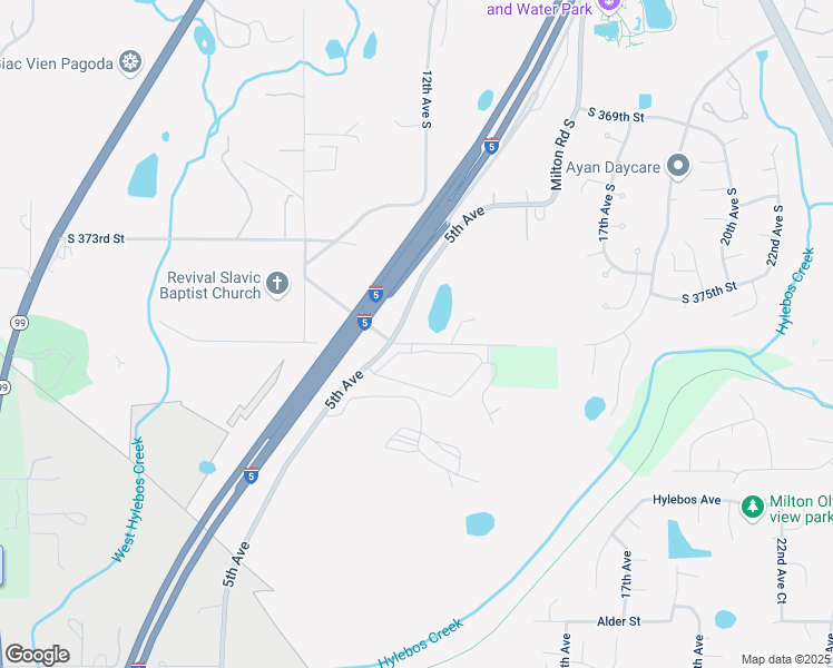 map of restaurants, bars, coffee shops, grocery stores, and more near 1110 South 376th Street in Federal Way