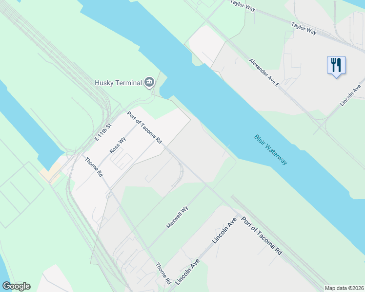 map of restaurants, bars, coffee shops, grocery stores, and more near in Tacoma