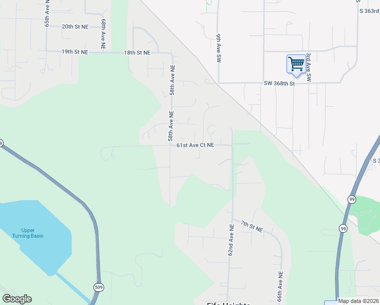 map of restaurants, bars, coffee shops, grocery stores, and more near 5904 12th Street Northeast in Tacoma