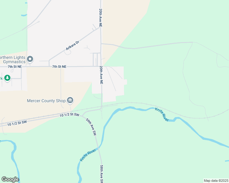 map of restaurants, bars, coffee shops, grocery stores, and more near 700-710 Hillview Circle Drive in Beulah
