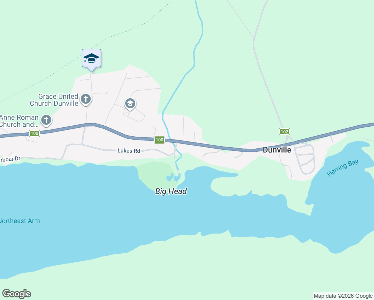 map of restaurants, bars, coffee shops, grocery stores, and more near 1133 Newfoundland and Labrador 100 in Dunville