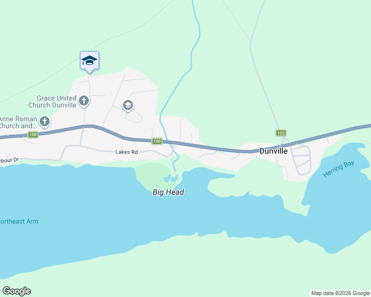 map of restaurants, bars, coffee shops, grocery stores, and more near 1133 Newfoundland and Labrador 100 in Dunville