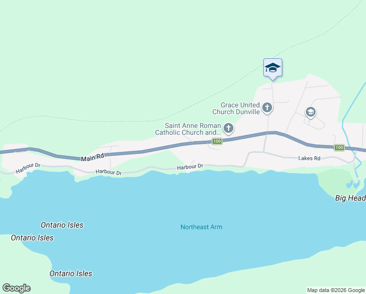 map of restaurants, bars, coffee shops, grocery stores, and more near 1295 Newfoundland and Labrador 100 in Dunville