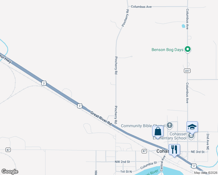 map of restaurants, bars, coffee shops, grocery stores, and more near 36151 Pincherry Road in Cohasset