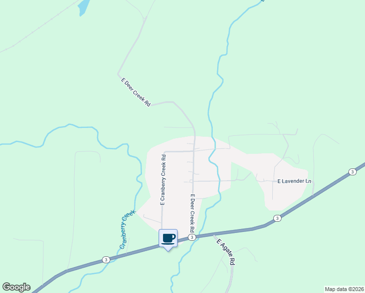 map of restaurants, bars, coffee shops, grocery stores, and more near 531 East Cranberry Creek Road in Shelton