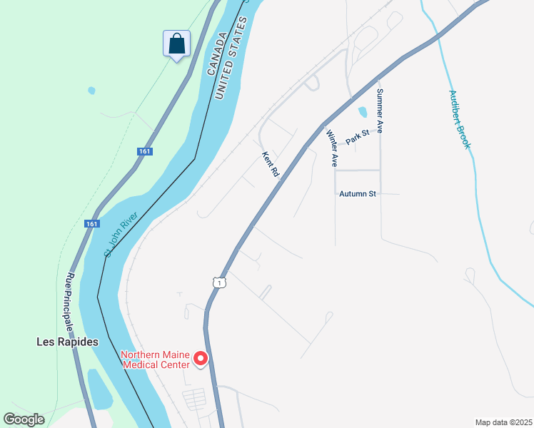 map of restaurants, bars, coffee shops, grocery stores, and more near 299 Frenchville Road in Fort Kent