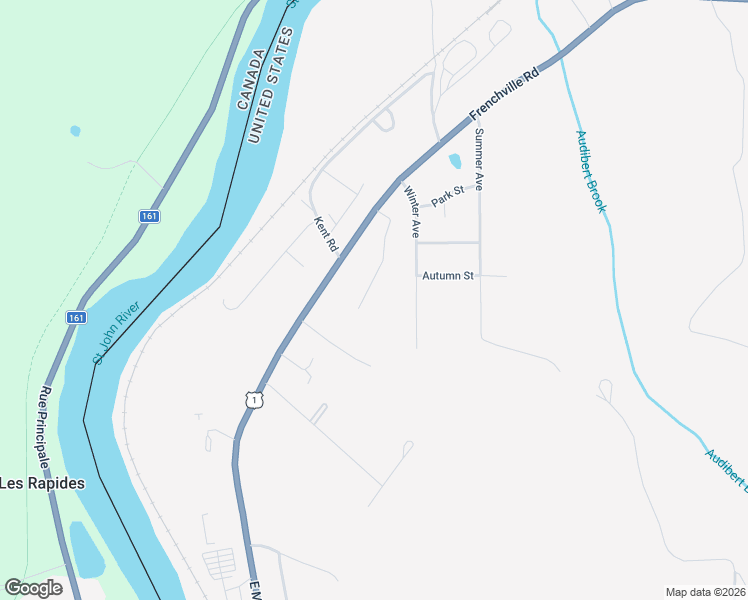 map of restaurants, bars, coffee shops, grocery stores, and more near 315 Frenchville Road in Fort Kent