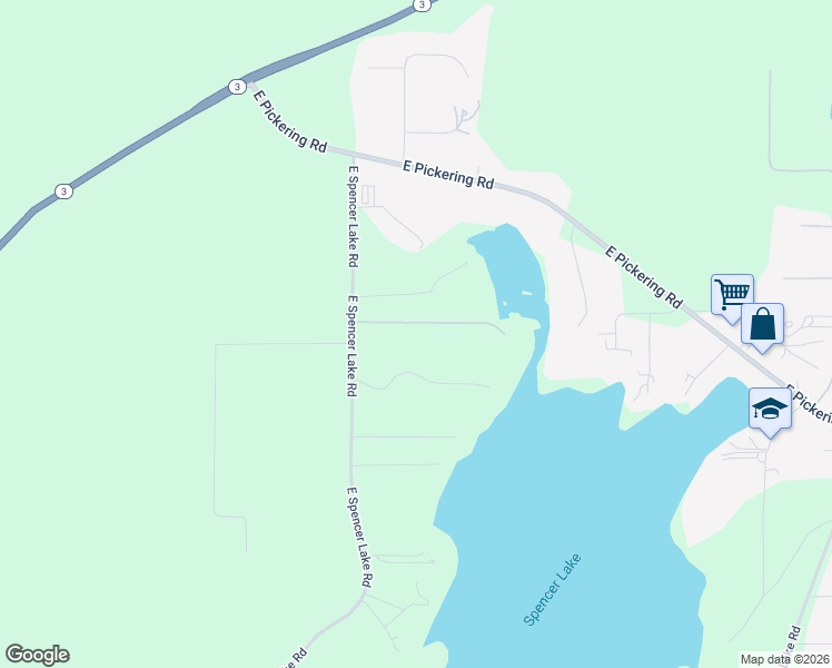 map of restaurants, bars, coffee shops, grocery stores, and more near 111 East Spencer Glen in Shelton