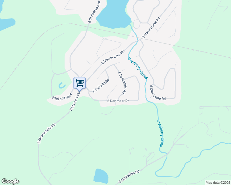 map of restaurants, bars, coffee shops, grocery stores, and more near 80 East Dunvegan Road in Shelton