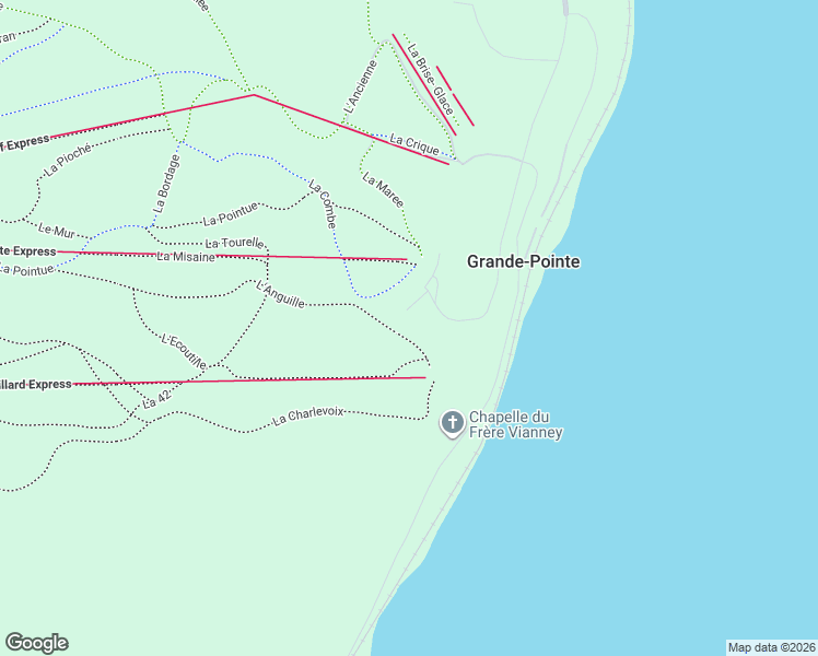 map of restaurants, bars, coffee shops, grocery stores, and more near in Petite-Rivière-Saint-François