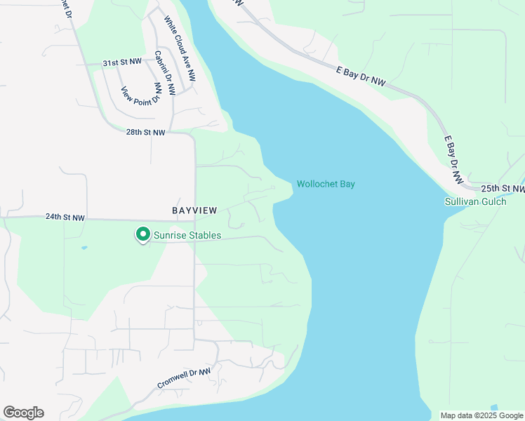 map of restaurants, bars, coffee shops, grocery stores, and more near 2415 48th Avenue Northwest in Gig Harbor