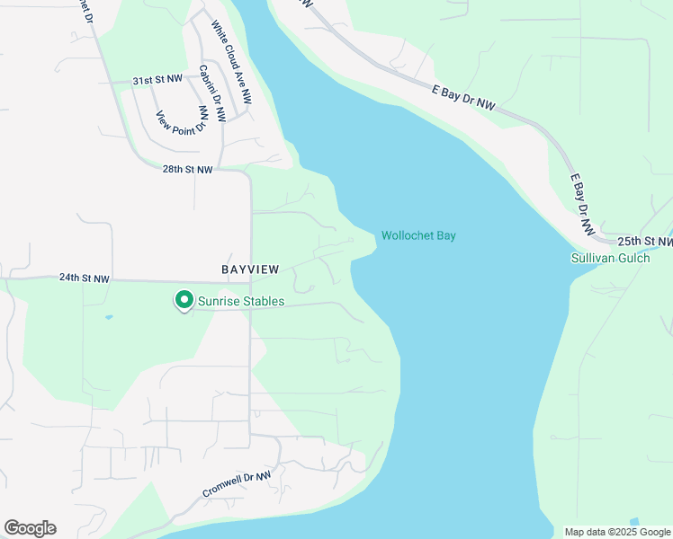 map of restaurants, bars, coffee shops, grocery stores, and more near 2415 48th Avenue Northwest in Gig Harbor
