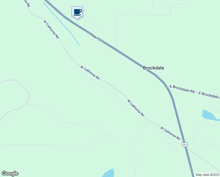 map of restaurants, bars, coffee shops, grocery stores, and more near 801 West California Road in Shelton