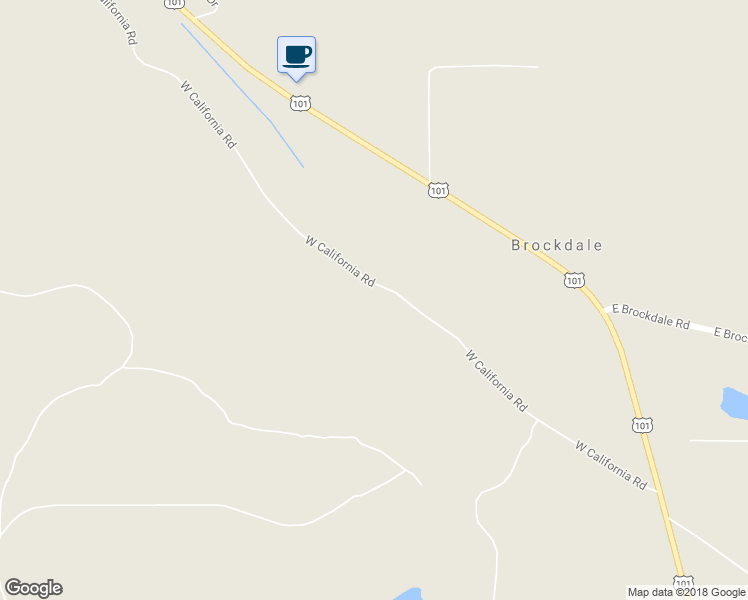map of restaurants, bars, coffee shops, grocery stores, and more near 801 West California Road in Shelton