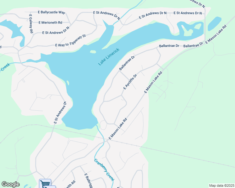 map of restaurants, bars, coffee shops, grocery stores, and more near 20 East Donegal Way in Shelton