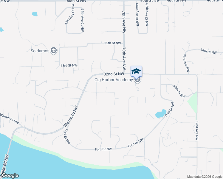 map of restaurants, bars, coffee shops, grocery stores, and more near 7111 30th Street Northwest in Gig Harbor