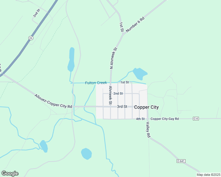 map of restaurants, bars, coffee shops, grocery stores, and more near Ahmeek Street in Calumet Township