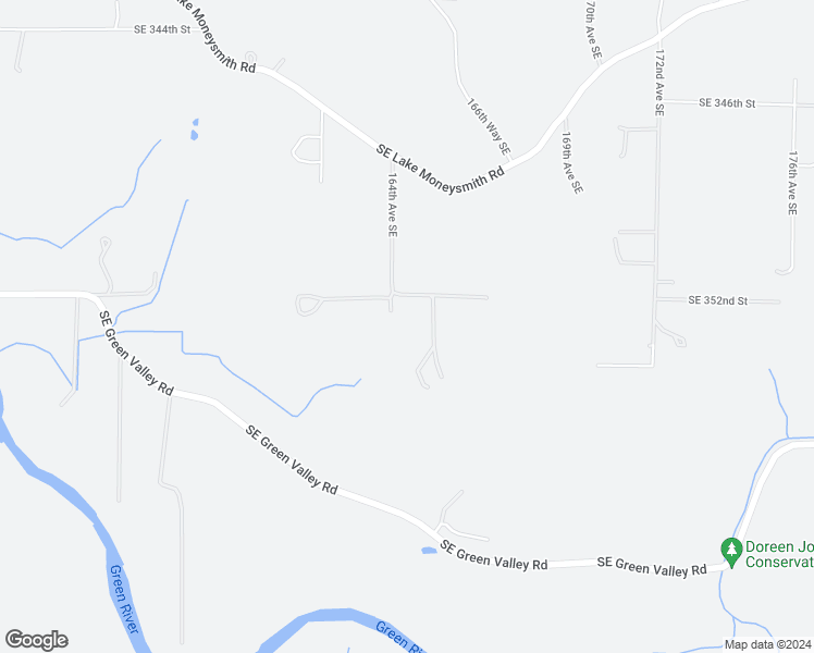 map of restaurants, bars, coffee shops, grocery stores, and more near 16401 Southeast 352nd Street in Auburn