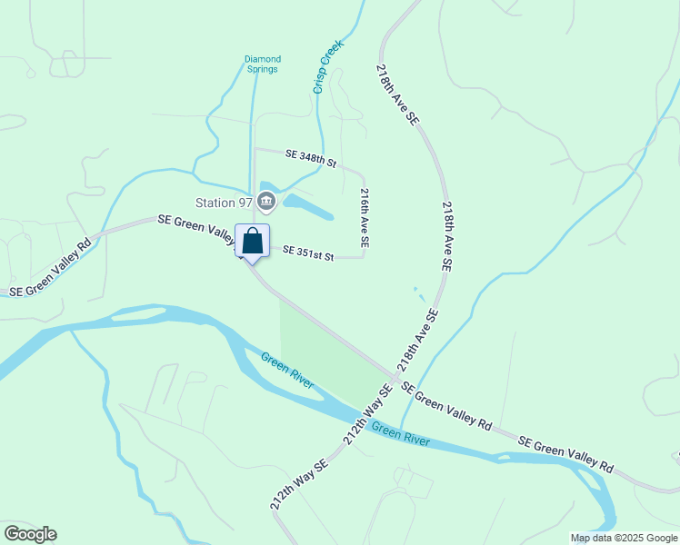 map of restaurants, bars, coffee shops, grocery stores, and more near 21413 Southeast 351st Street in Auburn