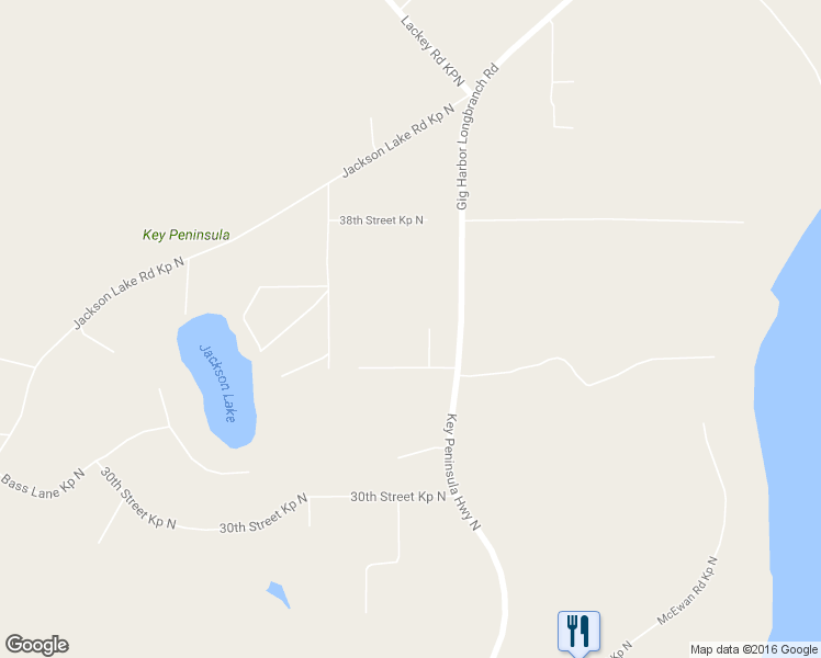 map of restaurants, bars, coffee shops, grocery stores, and more near 3417 171st Avenue Northwest in Lakebay