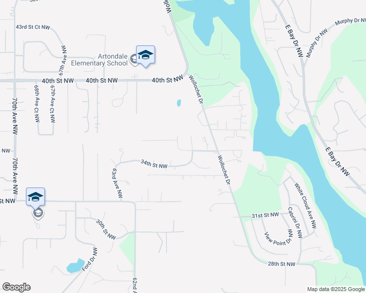 map of restaurants, bars, coffee shops, grocery stores, and more near 3601 59th Avenue Northwest in Gig Harbor