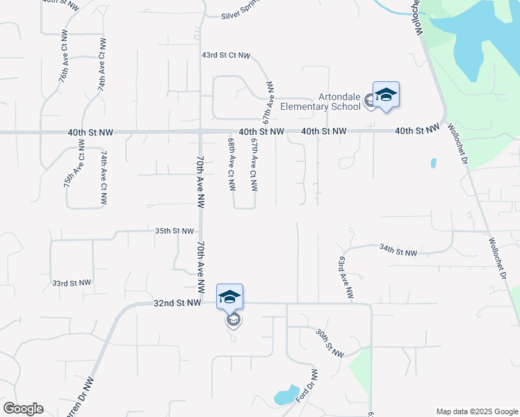 map of restaurants, bars, coffee shops, grocery stores, and more near 3609 67th Avenue Court Northwest in Gig Harbor