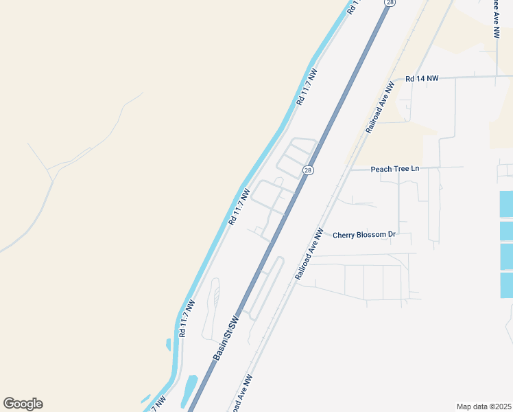 map of restaurants, bars, coffee shops, grocery stores, and more near 110 Loop Main in Ephrata