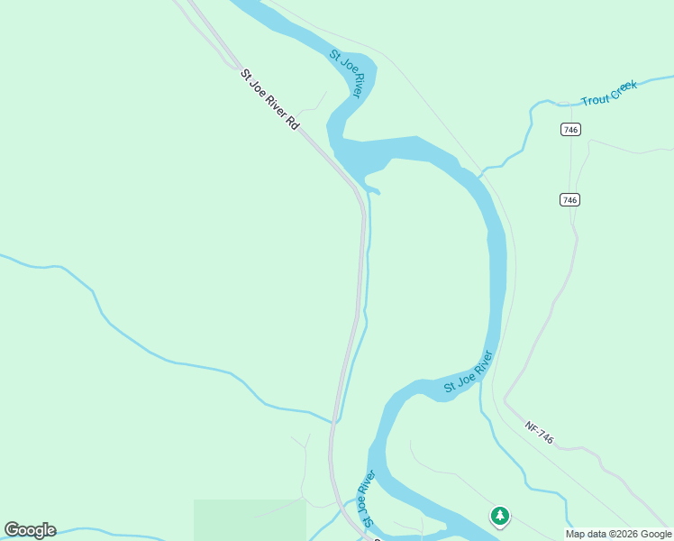 map of restaurants, bars, coffee shops, grocery stores, and more near 19388 Saint Joe River Road in Calder