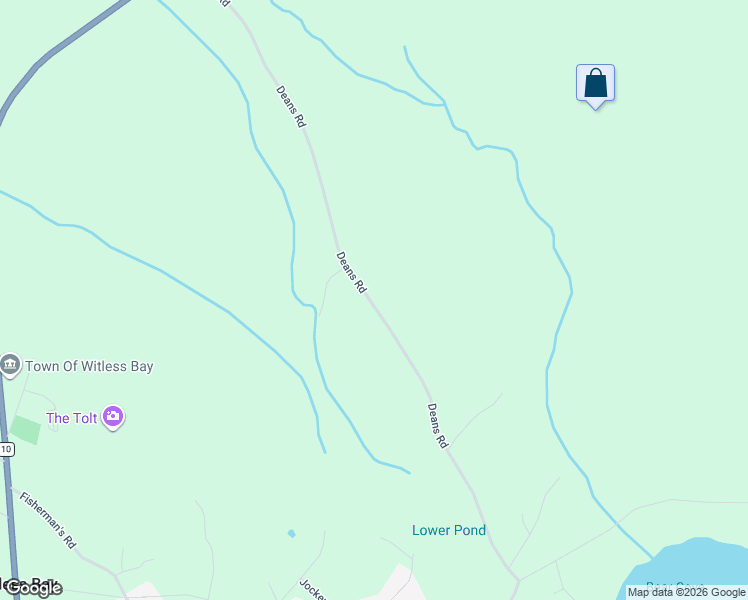 map of restaurants, bars, coffee shops, grocery stores, and more near Deans Road in Witless Bay