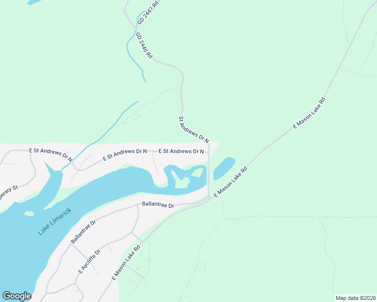 map of restaurants, bars, coffee shops, grocery stores, and more near 2550 Saint Andrews Drive North in Shelton