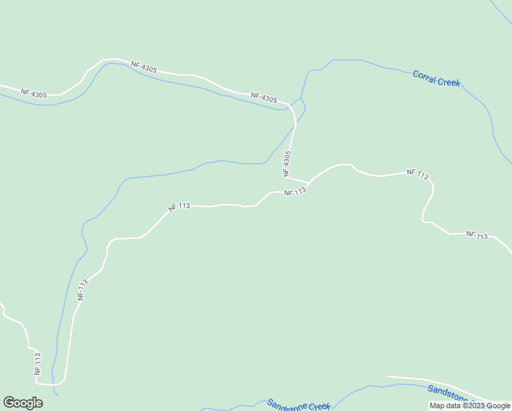 map of restaurants, bars, coffee shops, grocery stores, and more near National Forest Development Road 113 in Ronald